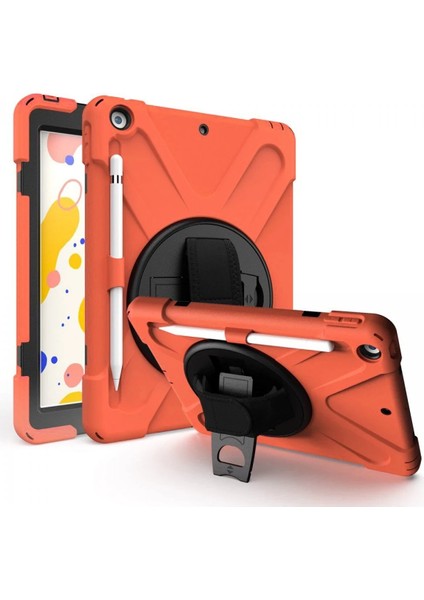 iPad 5 Air 9.7 Kılıf Amazing Tablet Kapak - TURUNCU-(5796)