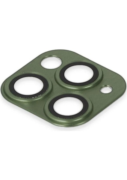 iPhone 11 Pro Max Pers Alüminyum Kamera Lens - YEŞIL-(5796) fırsatları