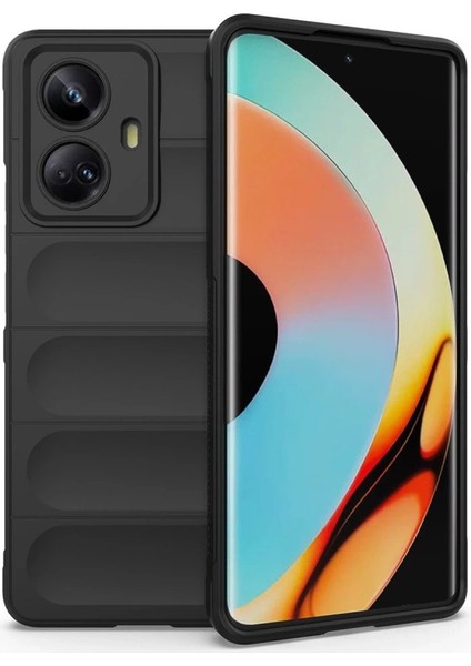 Buğz Realme 10 Pro 5g Kılıf Optimum Silikon - Siyah