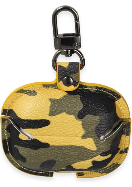 Airpods Pro 2 (2.nesil) Çanta Kamuflaj Deri Kılıf - SARI-(5796) fiyatları