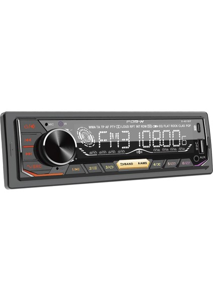 X-401BT-BLUETOOTH 5.1-Fm-Usb-Renk Değiştiren TUŞLAR-4X60W-2 Anfi Çıkışlı Oto Teyp