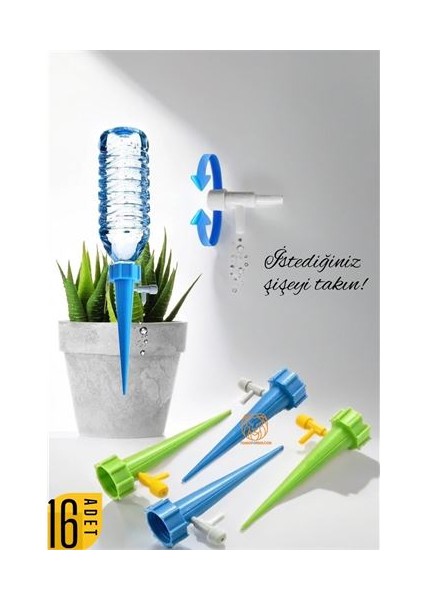 Hsnet Çiçek Damlama Sulama Aparatı 16 Adet