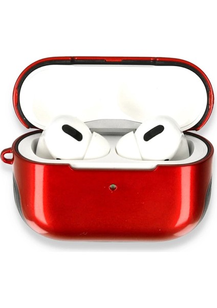 Buğz Airpods Pro (1.nesil) 3in1 Kılıf - Kırmızı