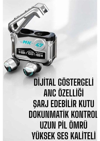Oyuncu Kulaklığı Bluetooth Bağlantılı Anc Özelliği 5.0 Bluetooth