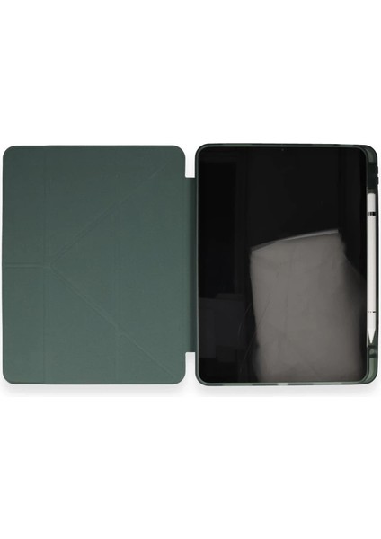 Buğz Xiaomi Pad 6 Kılıf Kalemlikli Mars Tablet Kılıfı - Koyu Yeşil