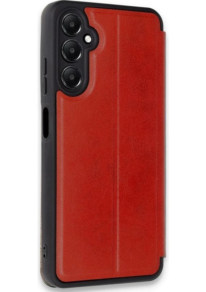 Buğz Samsung Galaxy A16 5g Kılıf Flip Cover - Kırmızı