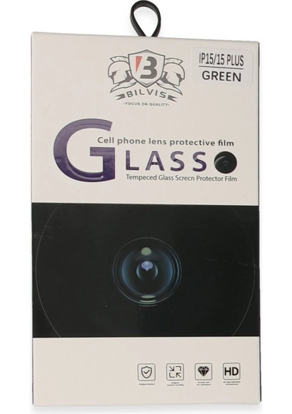iPhone 15 Bilvis Titan Kamera Lens - YEŞIL-(5796) modelleri