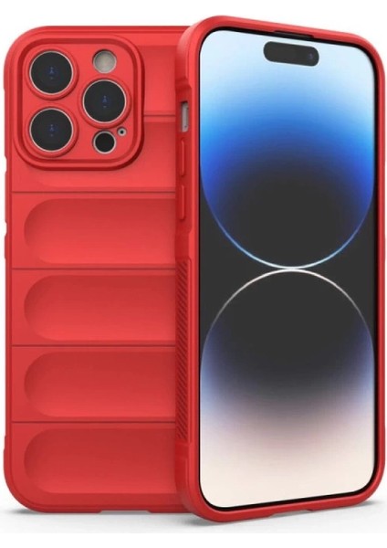 Buğz Iphone 16 Pro Kılıf Optimum Silikon - Kırmızı