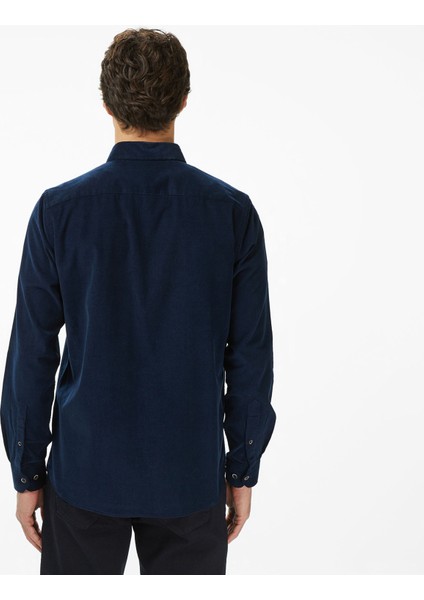 Erkek Lacivert Classic Fit Gömlek W57424T.4NV fiyatları