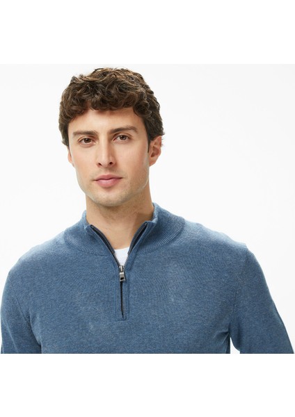 Erkek Mavi Classic Fit Kazak S57104T.4JM fırsatları