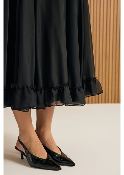 Fırfırlı Şifon Etek indirimleri