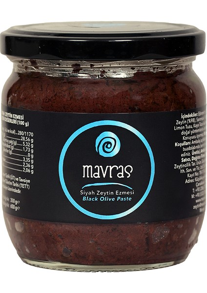 Siyah Zeytin Ezmesi 350 gr
