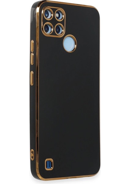 Buğz Realme C25Y Kılıf Volet Silikon - Siyah fiyatları