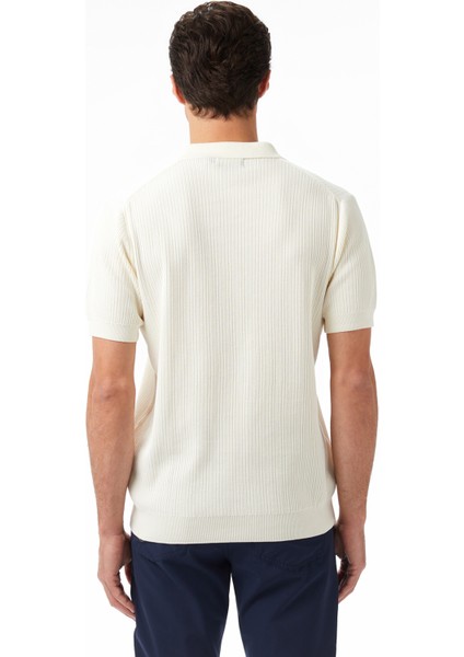 Erkek Krem Regular Fit Kısa Kollu Triko S55110T.1MA fiyatları
