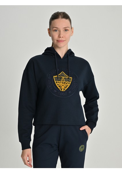 Kadın Trend Taftıng Nakış Sweat