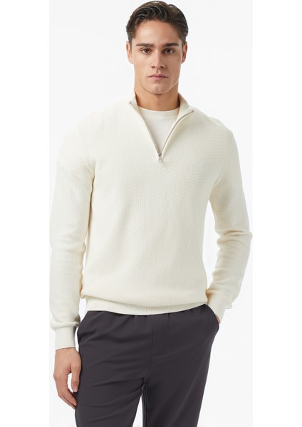 Erkek Krem Classic Fit Kazak S57230T.1MA