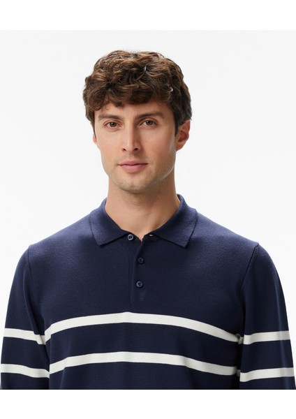 Erkek Lacivert Regular Fit Kazak S57231T.4NV fırsatları