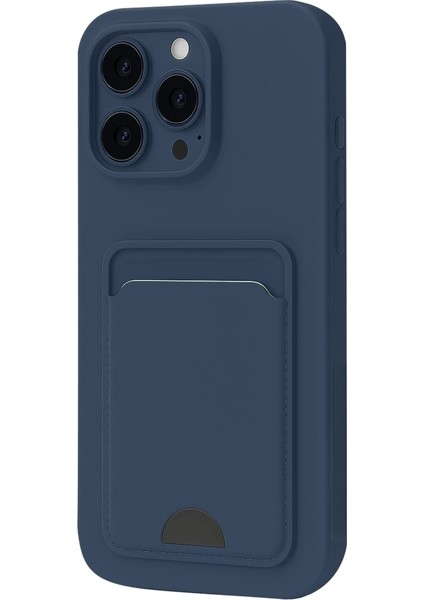 Buğz Iphone 16 Pro Max Kılıf Kelvin Kartvizitli Silikon - Lacivert