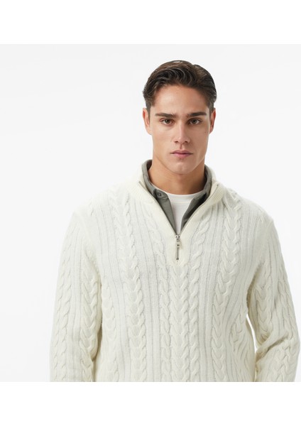 Erkek Krem Classic Fit Kazak S57227T.1MA fırsatları