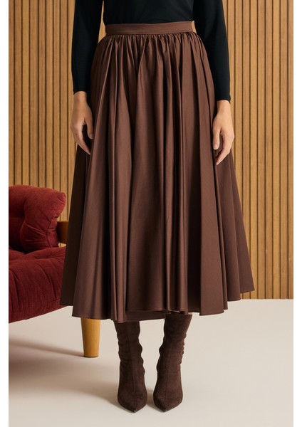 Büzgülü Kloş Cotton Etek fırsatları