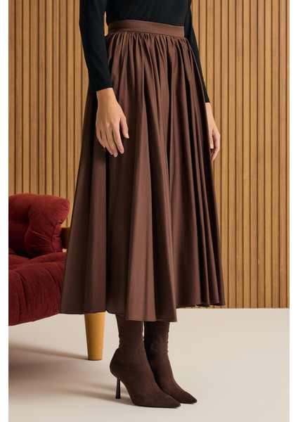 Büzgülü Kloş Cotton Etek indirimleri