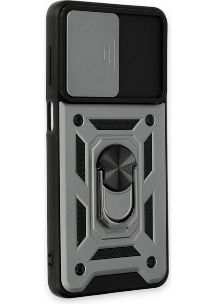 Buğz Samsung Galaxy M52 5g Kılıf Pars Lens Yüzüklü Silikon - Gümüş fiyatları