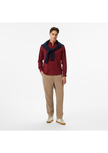 Erkek Bordo Classic Fit Gömlek W57232T.6DA modelleri
