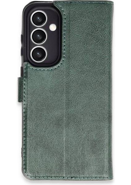 Buğz Samsung Galaxy S23 Fe Kılıf Trend S Plus Kapaklı Kılıf - Yeşil