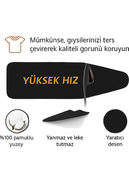 Ütü Masası Kılıfı Keçeli Siyah Desen Battal Boy Xxl Pamuklu Yanmaz Üretim fırsatları