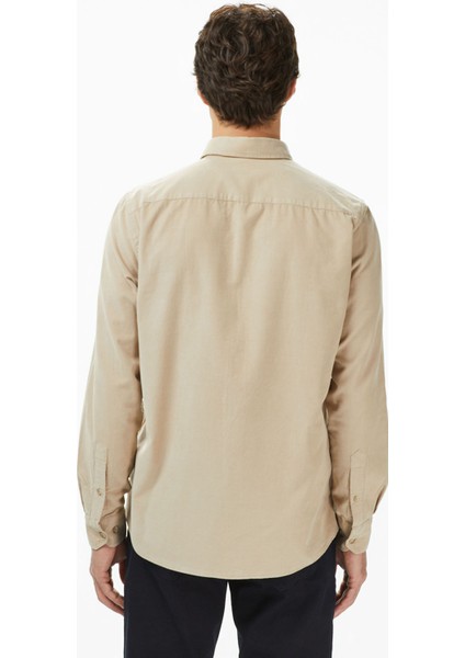 Erkek Bej Classic Fit Gömlek W57424T.12X fiyatları