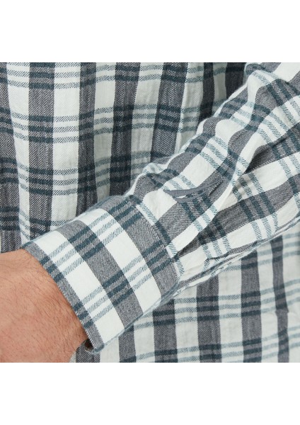 Erkek Yeşil Kareli Classic Fit Gömlek W57417T.3YG indirimleri