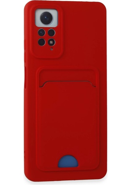 Buğz Xiaomi Redmi Note 12 Pro 4g Kılıf Kelvin Kartvizitli Silikon - Kırmızı