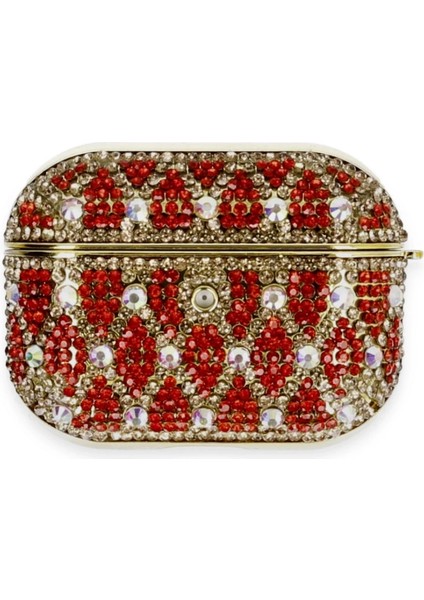 Buğz Newface Airpods Pro 2 (2.nesil) Klor Taşlı Kılıf - Desen 1 modelleri