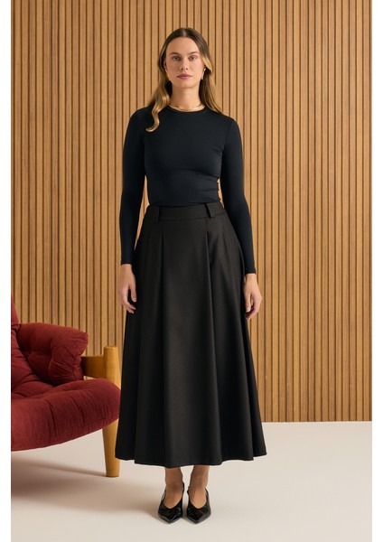 Pileli Kloş Dokuma Etek fiyatları