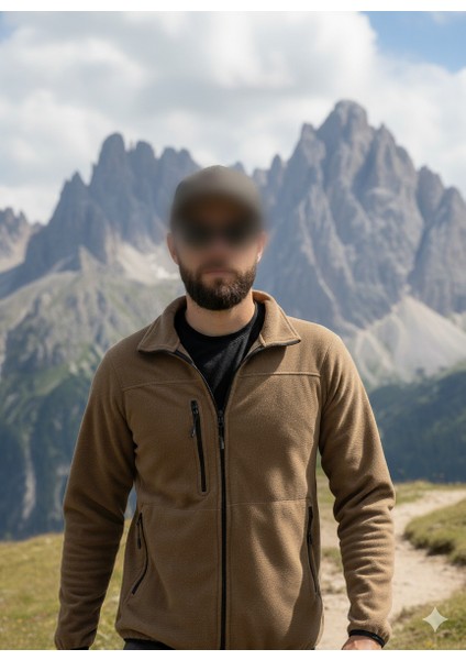 Unisex Outdoor Tam Fermuarlı Yüksek Yaka Polar Ceket Üst / Sıcak Tutan Outdoor Üst fiyatları