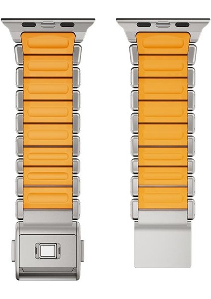 Apple Watch Ultra 2 3 49 mm Uyumlu Titanyum Kordon Silikon Iç Yüzey Hafif Premium Kayış modelleri