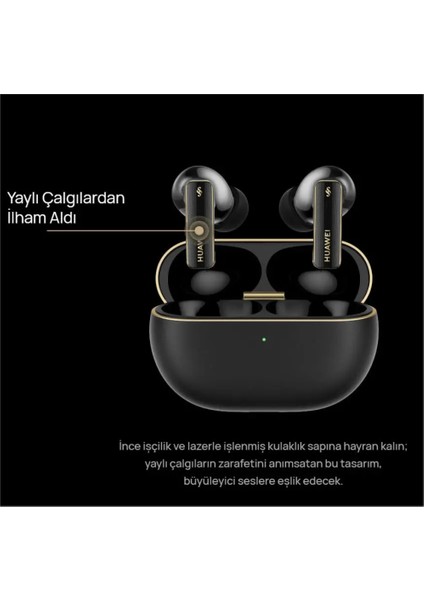 Çift Telefon Desteği ,suya ve Tere Dayanıklı Freebuds Pro 4 Anc Tws Siyah Kulak Içi Bluetooth Kulaklık