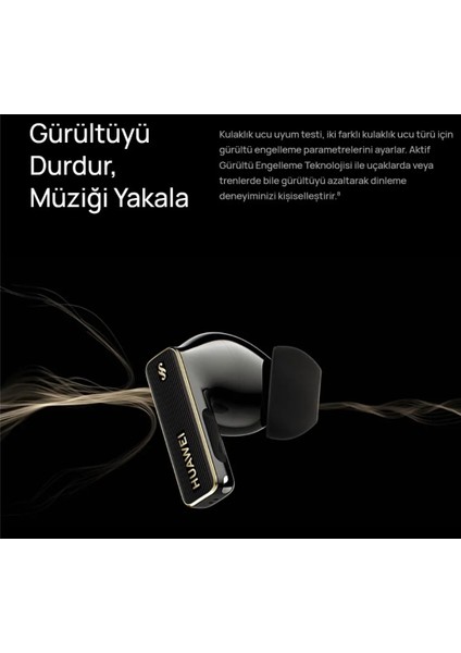 Çift Telefon Desteği ,suya ve Tere Dayanıklı Freebuds Pro 4 Anc Tws Siyah Kulak Içi Bluetooth Kulaklık