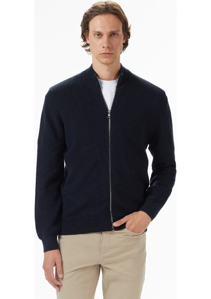 Erkek Lacivert Classic Fit Hırka S57306T.4NV