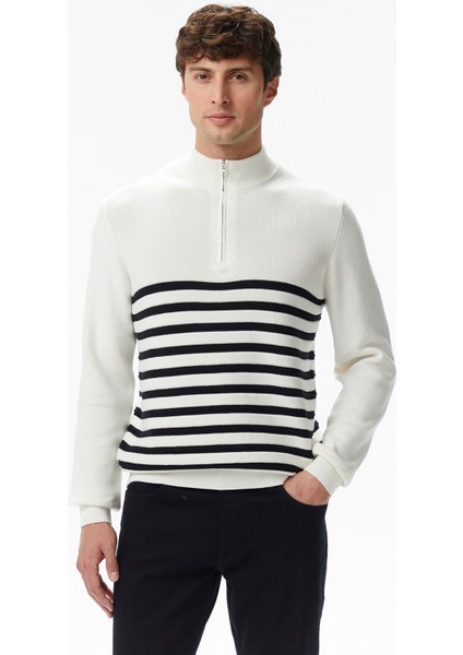 Erkek Krem Classic Fit Kazak S57216T.1MA