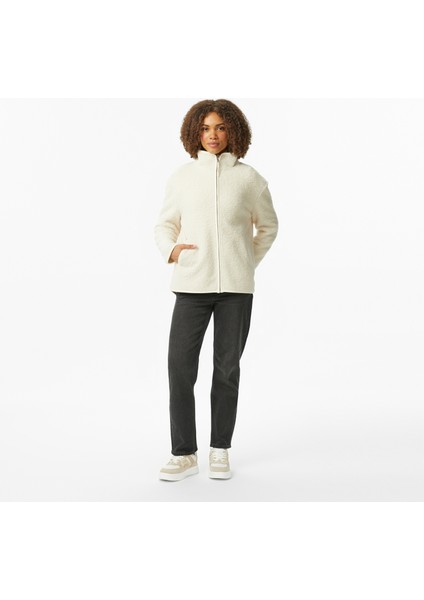 Kadın Krem Oversize Sweatshirt 57K615T.1MA modelleri