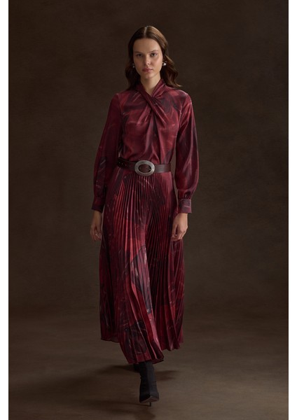 Piliseli Desenli Etek