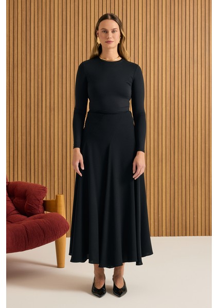 Kuplu Crep Kloş Etek fiyatları