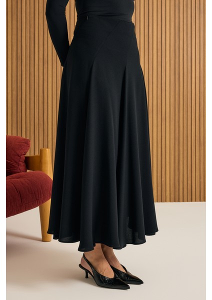 Kuplu Crep Kloş Etek indirimleri