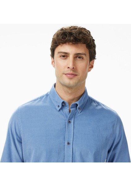 Erkek Mavi Classic Fit Gömlek W57424T.4MY fırsatları