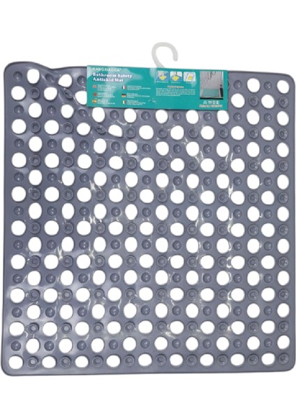 Kare Kabartma Silikon Kaydırmaz Taban Duşakabin ve Banyo Matı (GRI)(51X53) fiyatları