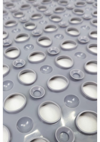 Kare Kabartma Silikon Kaydırmaz Taban Duşakabin ve Banyo Matı (GRI)(51X53) modelleri