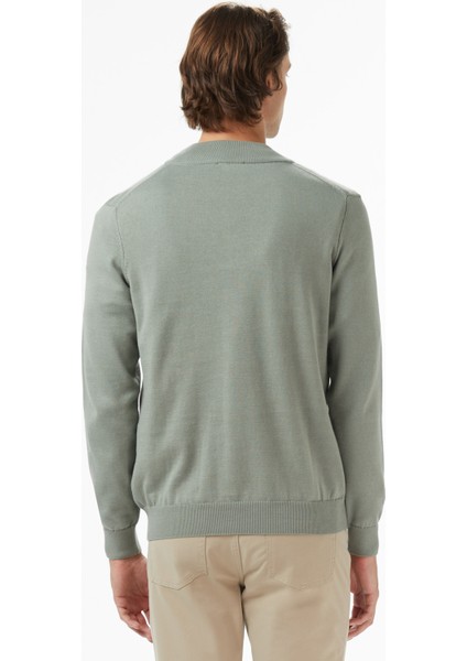 Erkek Yeşil Classic Fit Kazak S57104T.3LP fiyatları