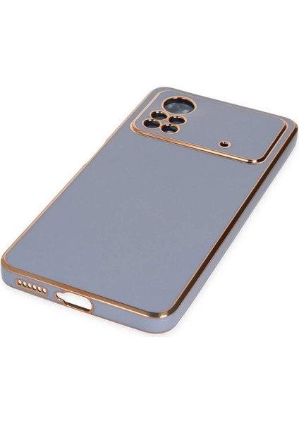 Buğz Xiaomi Poco X4 Pro 5g Kılıf Volet Silikon - Mavi fırsatları
