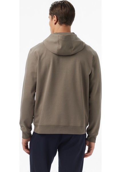 Erkek Kahverengi Classic Fit Kapüşonlu Sweatshirt K57226T.3BB fiyatları